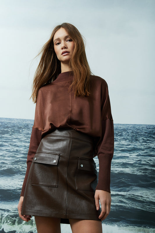 Damia Leather Skirt