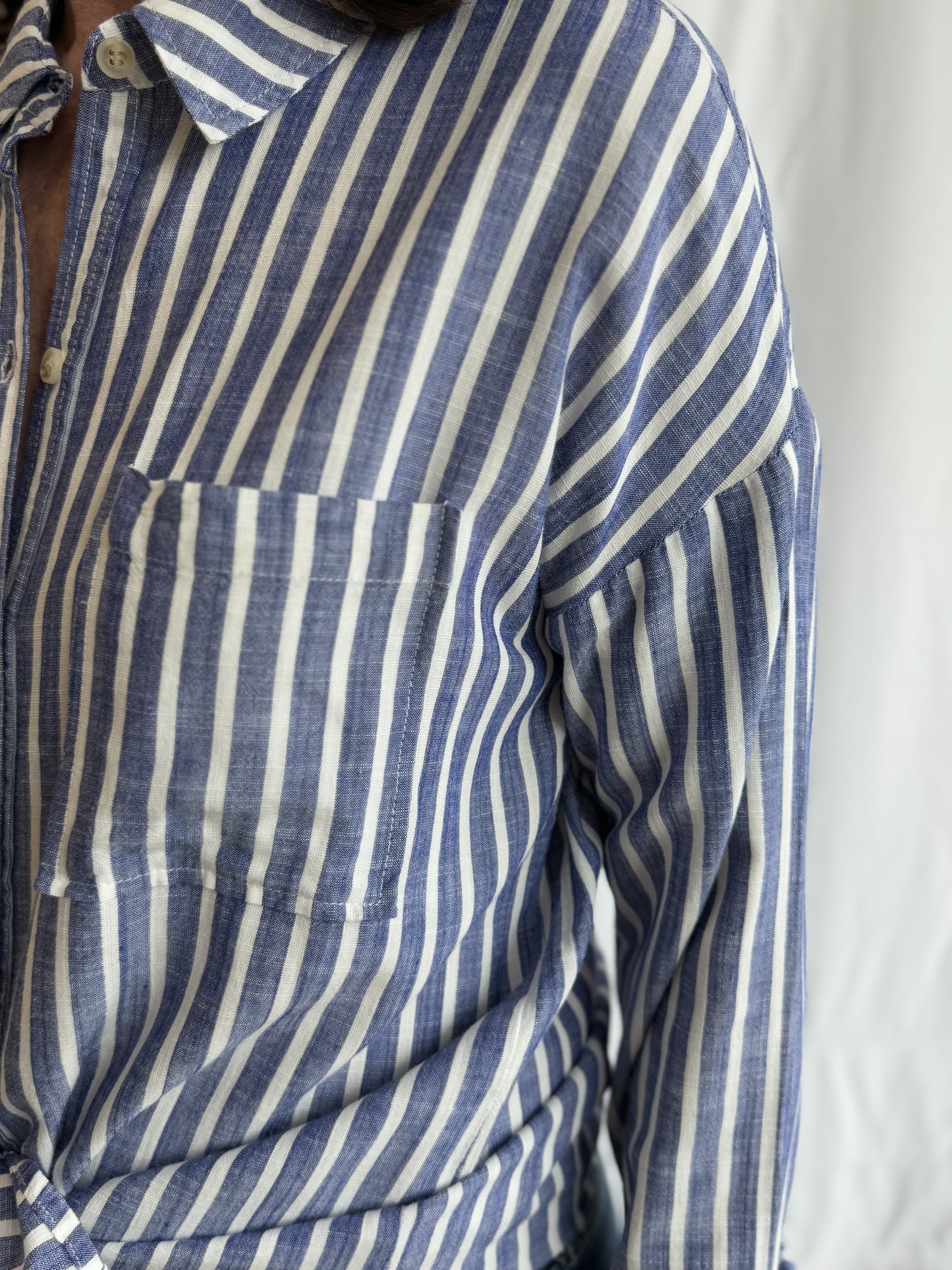 Button Down Bold Striped Shirt