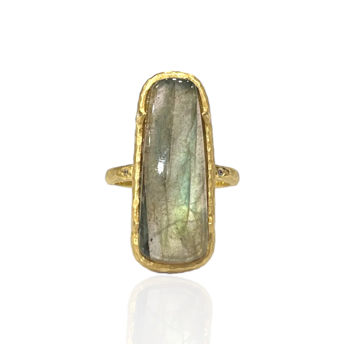 Labradorite Bora Ring Size 7