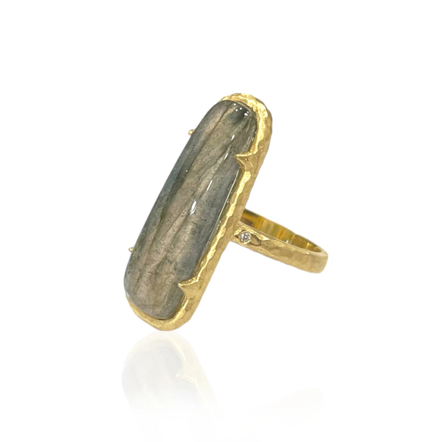 Labradorite Bora Ring Size 7