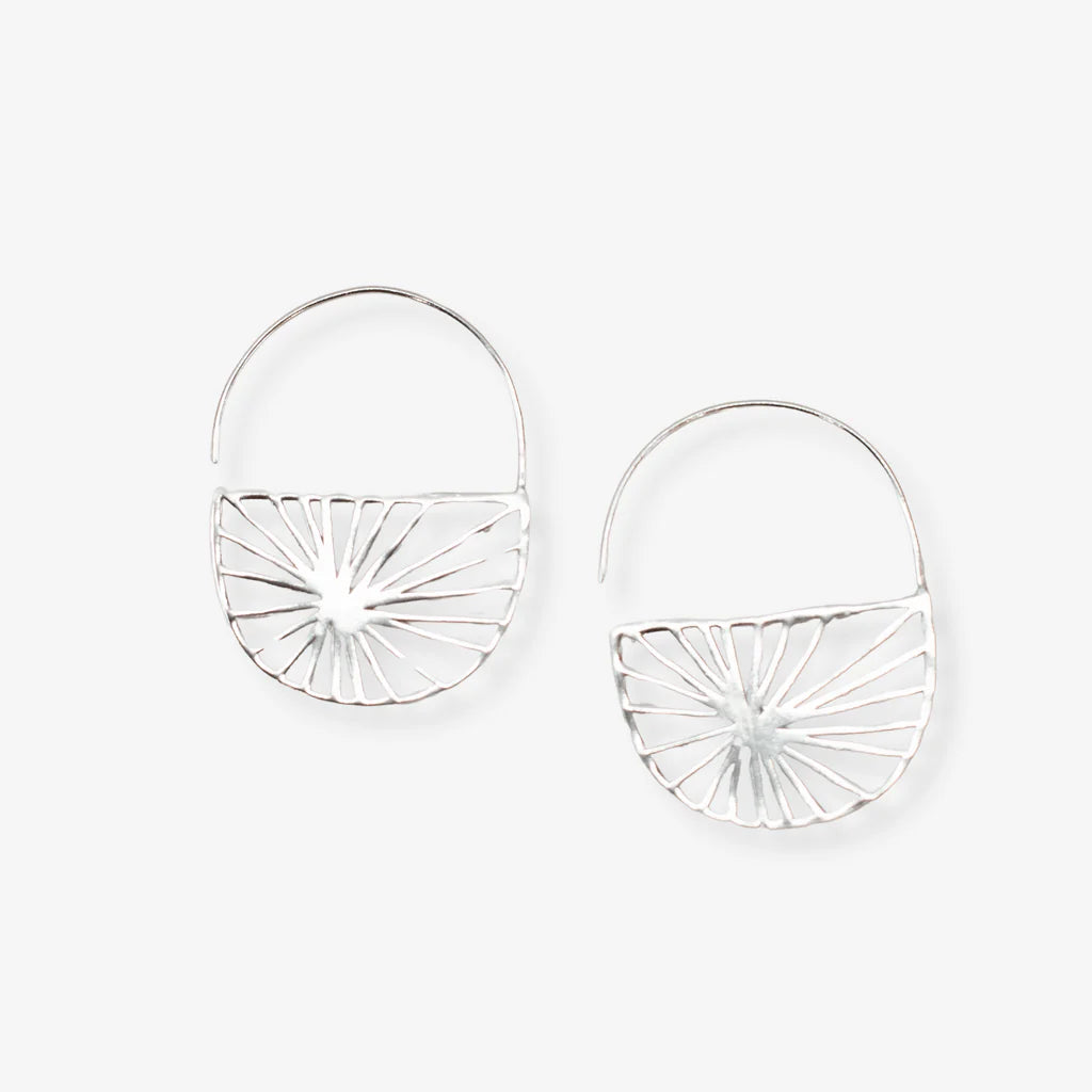 Maggie Sunburst Hoop Earring