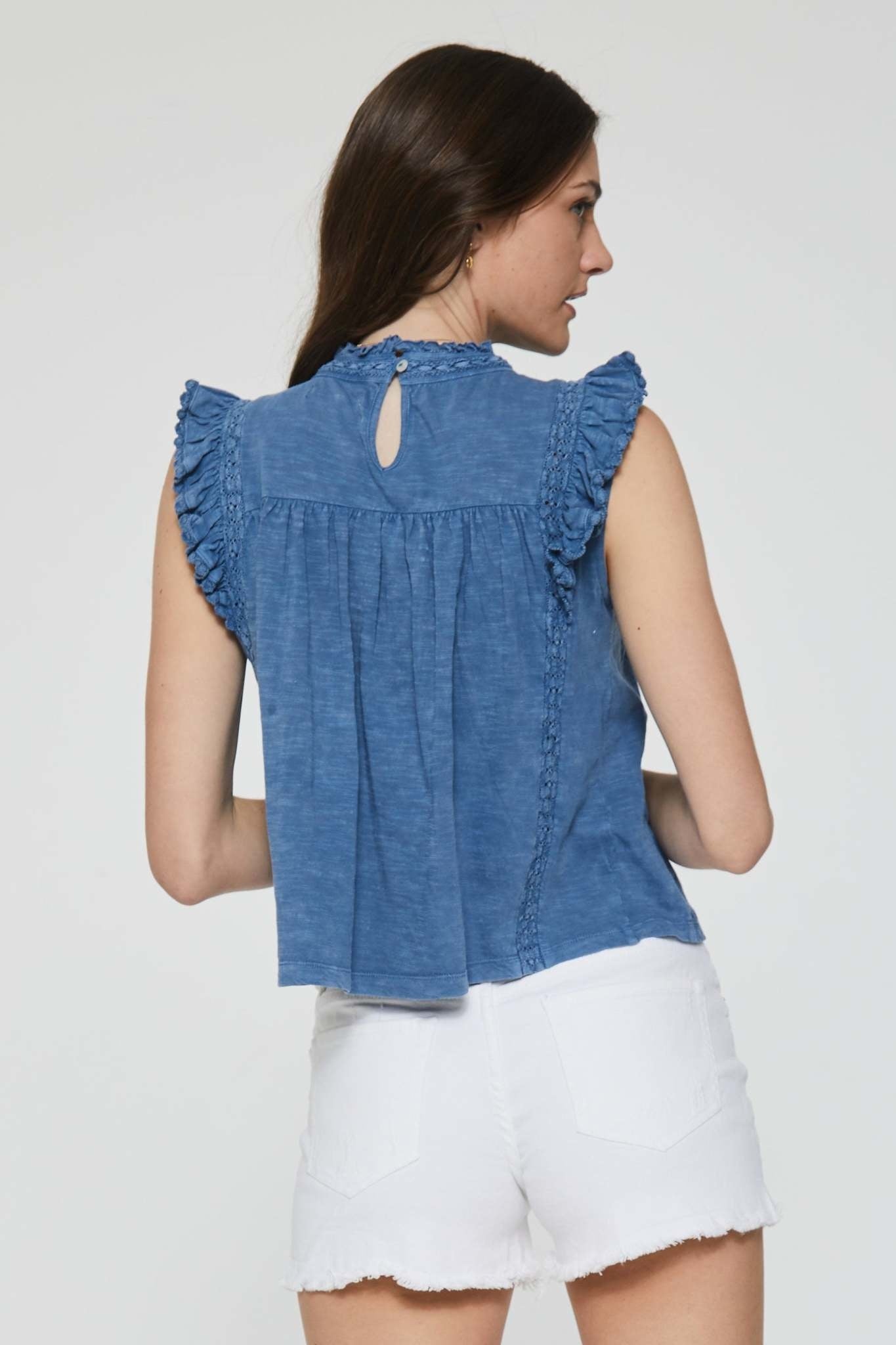 Kendra Lace Seam Top